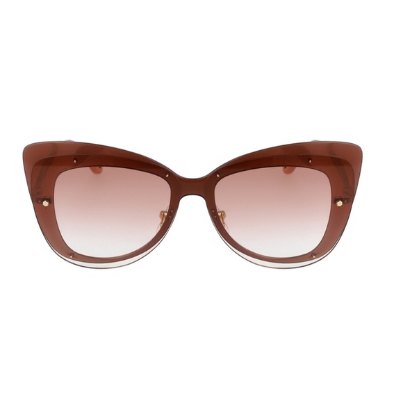 Chloe Cat Eye 63mm Peach Red Sunglasses New With Tag / Case & Cleaning Cloth - Picture 2 of 14